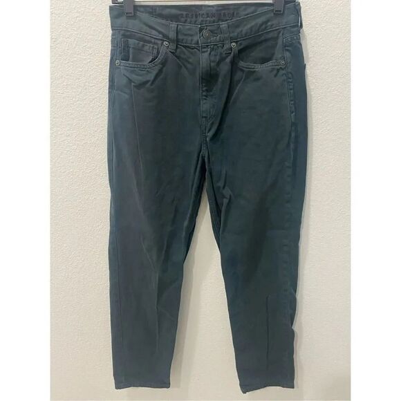 American Eagle Green Mom Jeans Size 6 - Picture 1 of 6